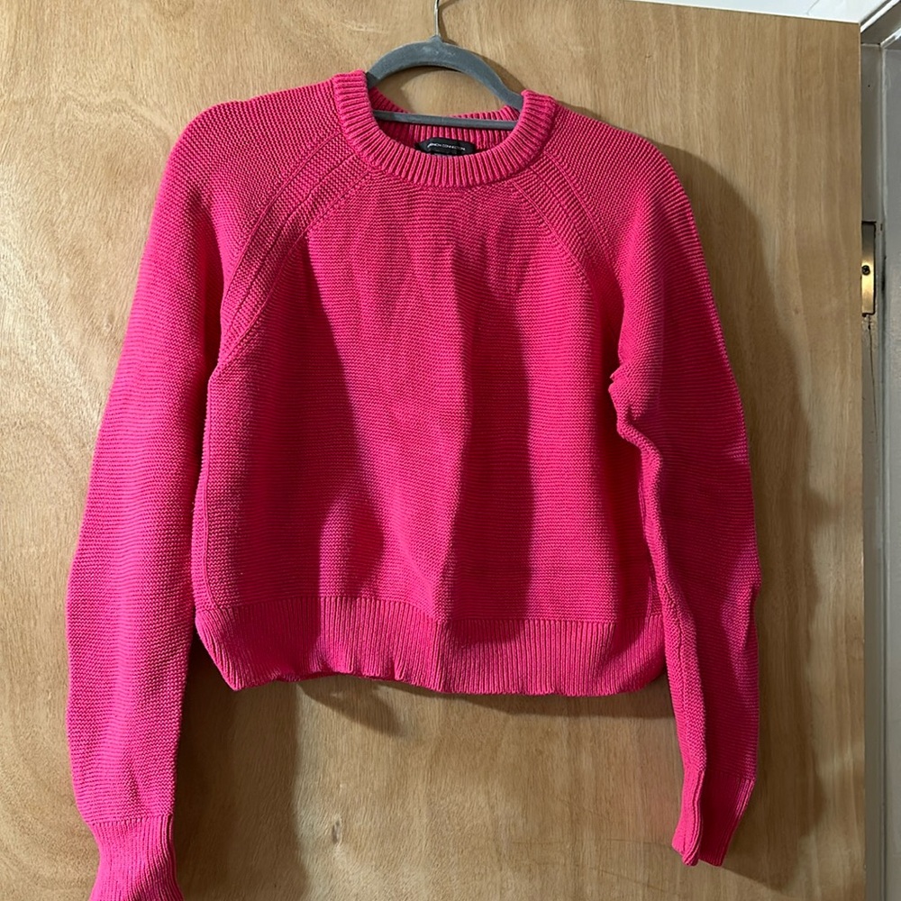 French connection hot pink sweater